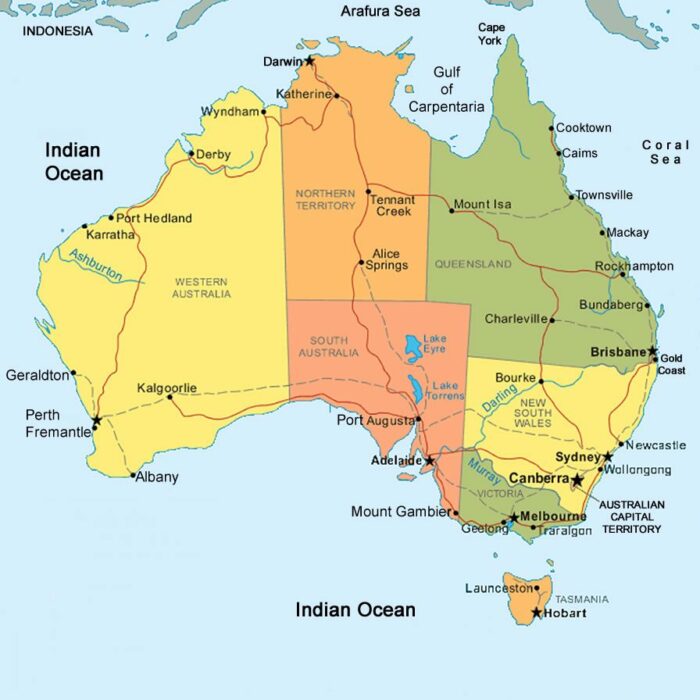 australlia map